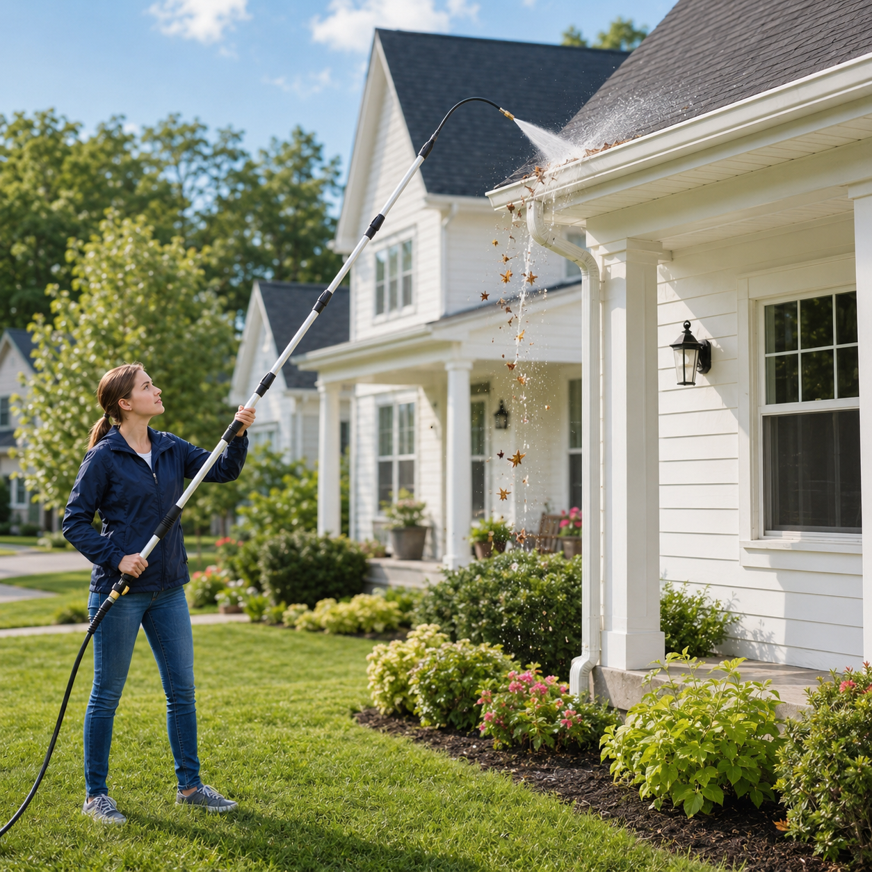 How to Clean Gutters Without a Ladder: Complete Guide (2026)