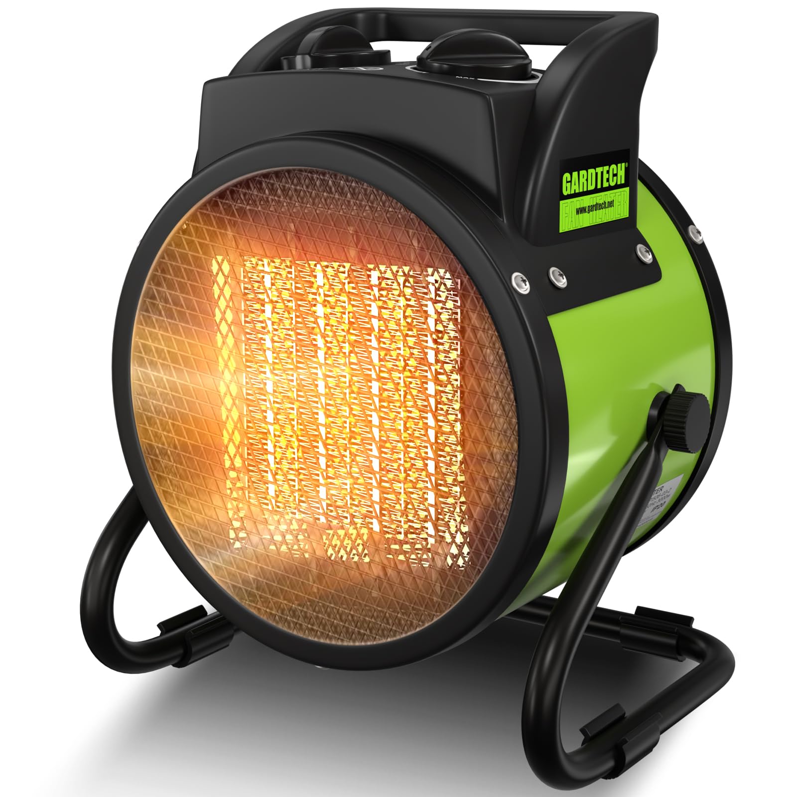 GARDTECH PTC Ceramic Electric Space Heater – Portable Indoor & Outdoor Heater with Overheat Safety, Fast Heating for Garage, Workshop & Greenhouse