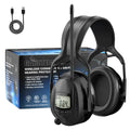 GARDTECH Bluetooth Hearing Protection Earmuffs | SNR 29dB, AM/FM Radio, 40-Hr Battery, Fits Over Glasses