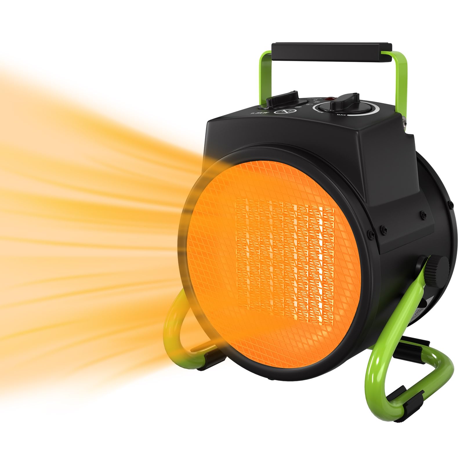 GARDTECH Outdoor Heater for Patio – Portable PTC Ceramic Electric Heater with Overheat Protection, Fast Heating for Garage, Workshop, Greenhouse & Tent