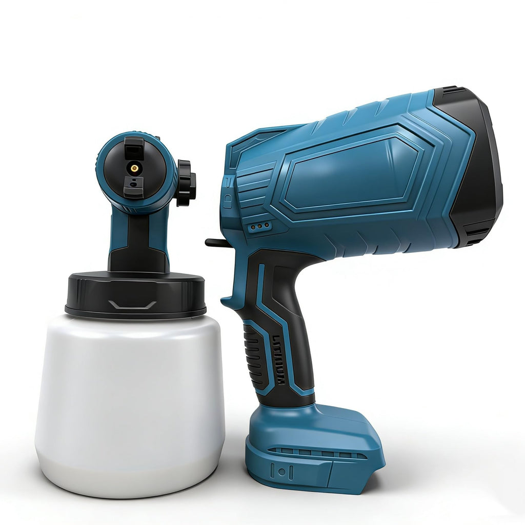 GARDTECH Brushless Cordless Paint Sprayer | Electric Spray Gun for House Painting (No Battery, Blue)