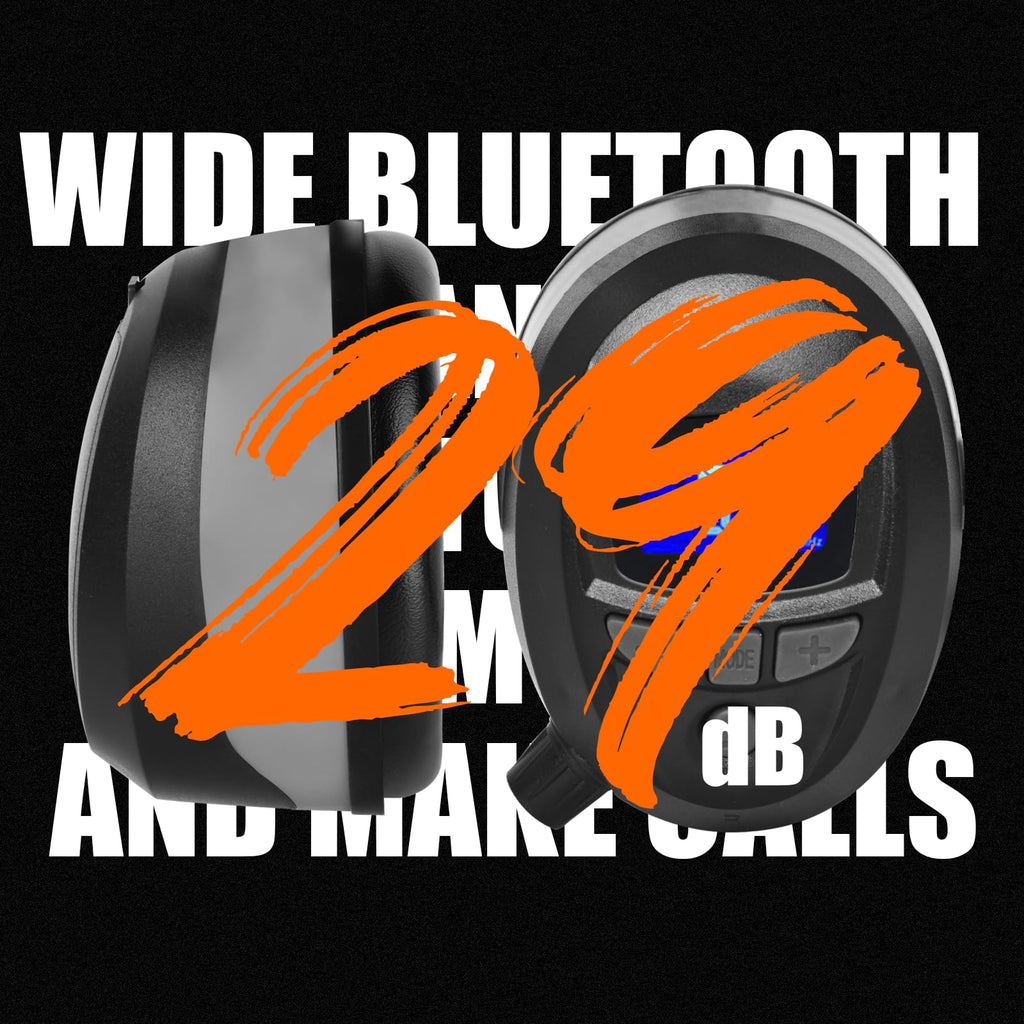 GARDTECH Hearing Protection with Bluetooth, FM Radio Earmuffs, NRR 29dB Hearing Protection Headphones