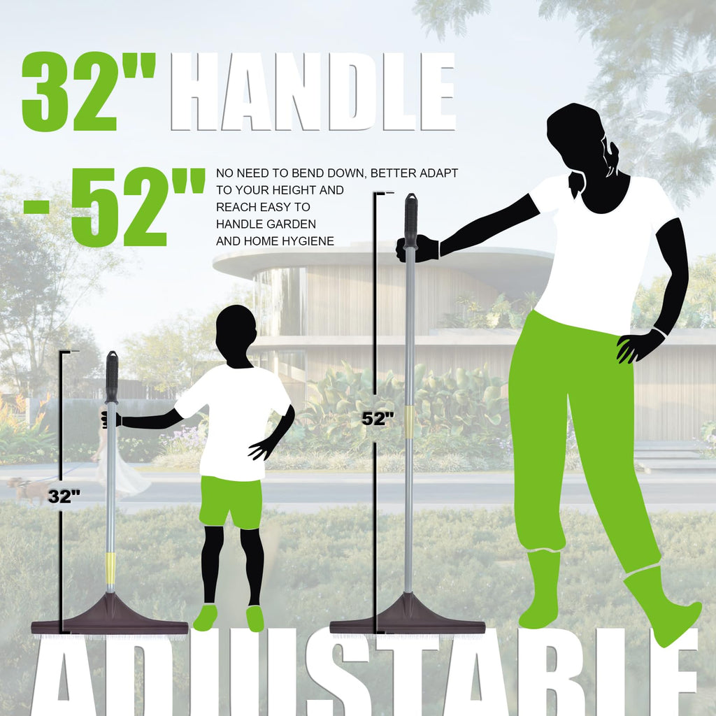Artificial Grass Turf Rake, GARDTECH Adjustable Steel Handle